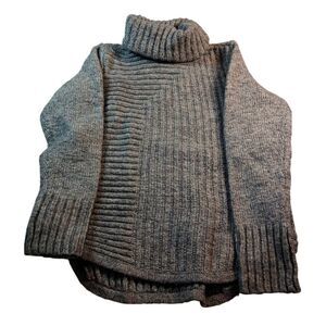 CB Designer Womens Gray Turtleneck Sweater - Women's Small